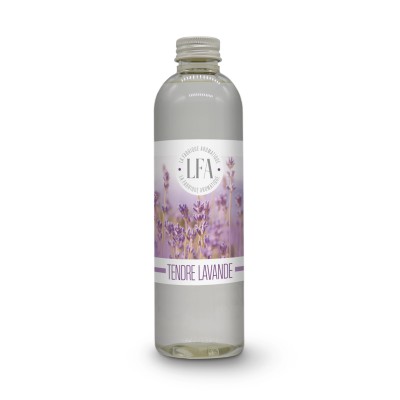 Recharge 250ml pour diffuseur d'ambiance à moelle de rotin Lavande.